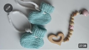 Мастер класс детские пинетки