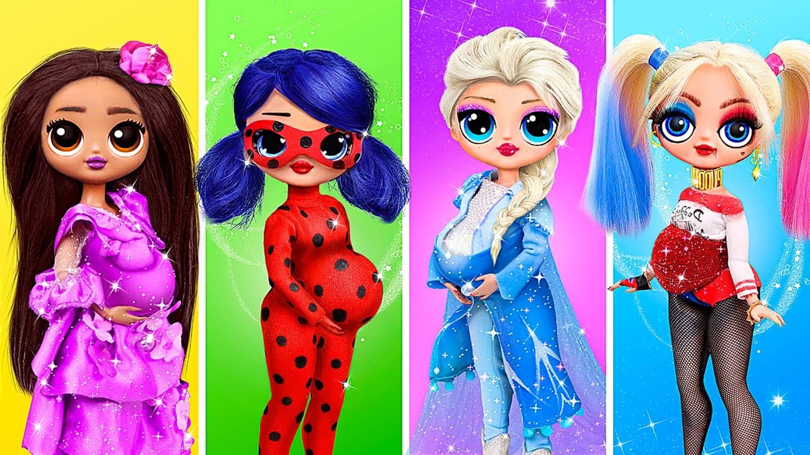 Принцессы Дисней станут мамами! 30 идей для кукол ЛОЛ смотреть онлайн