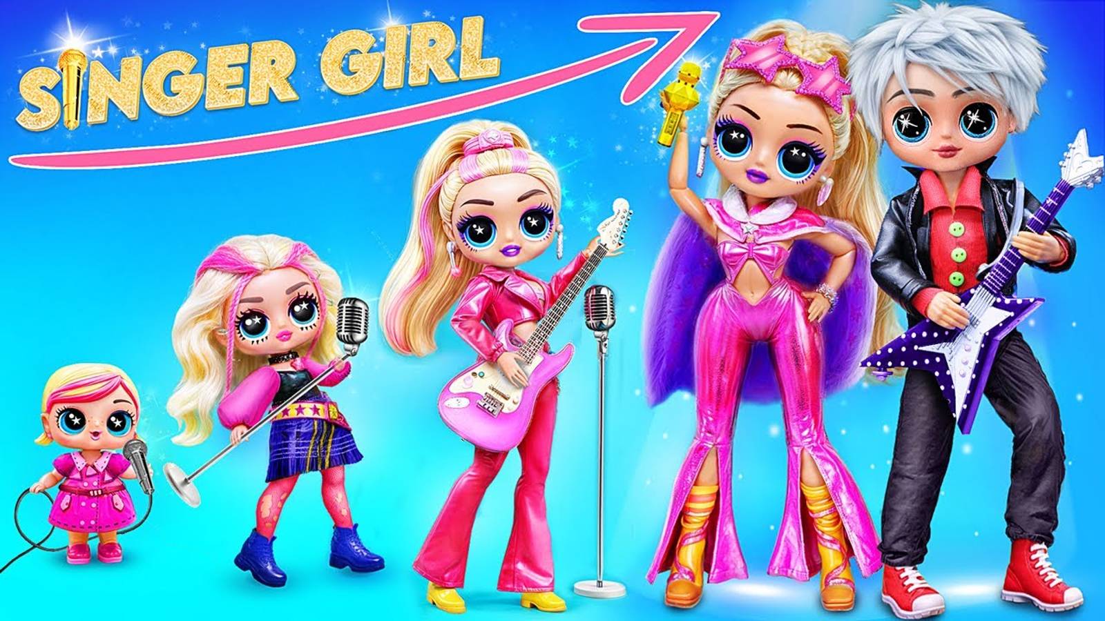 Девочка Певица взрослеет! 32 поделки для кукол смотреть онлайн