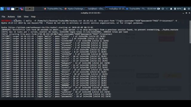 [CTF] TryHackMe Hydra | Hydra | Brute force authentications Kali Linux Tool смотреть онлайн