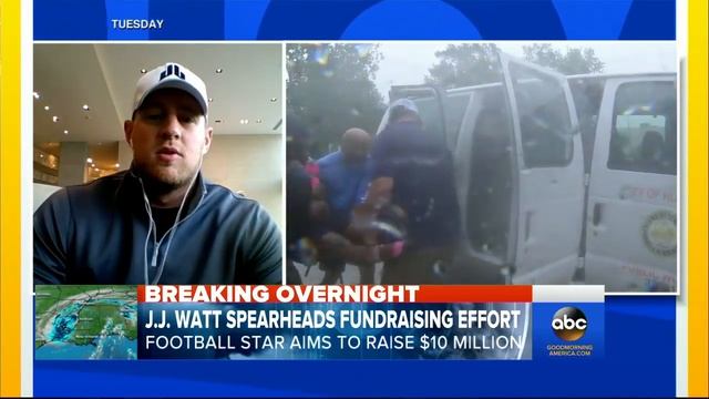 JJ Watt raises Harvey fundraising goal to $10M | ABC News смотреть онлайн