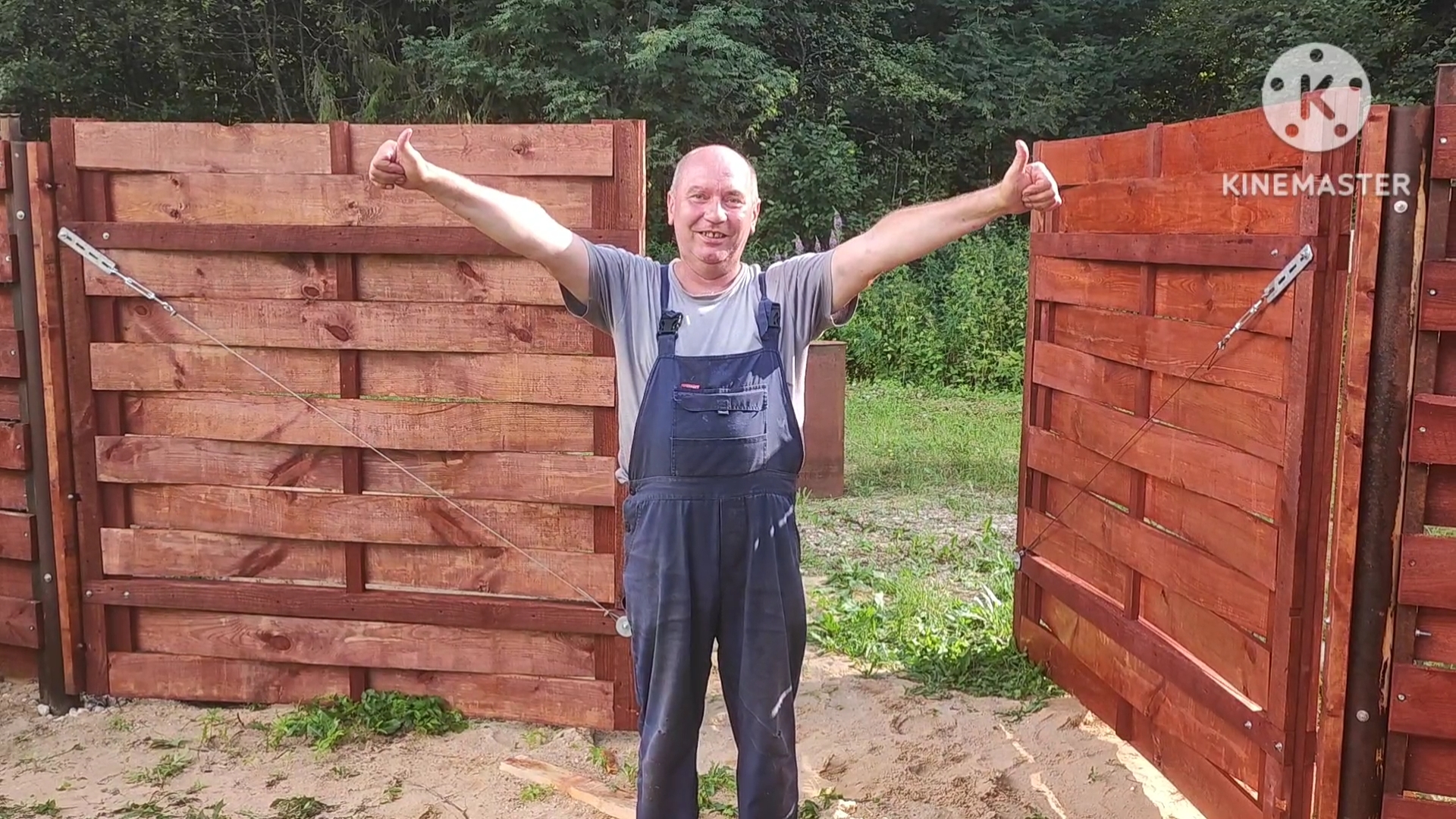 Ворота в стиле австрийская плетëнка. Часть 2 смотреть онлайн