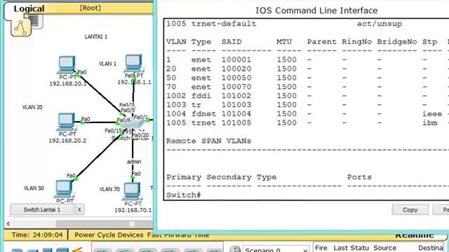 vlan #4: Konsep dan konfigurasi VLAN untuk Sekolah (dasar Security) смотреть онлайн