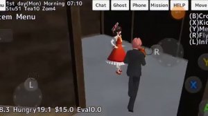 Вызвали демона в school girls simulator мини туториал + мини баг + старая версия sgs
