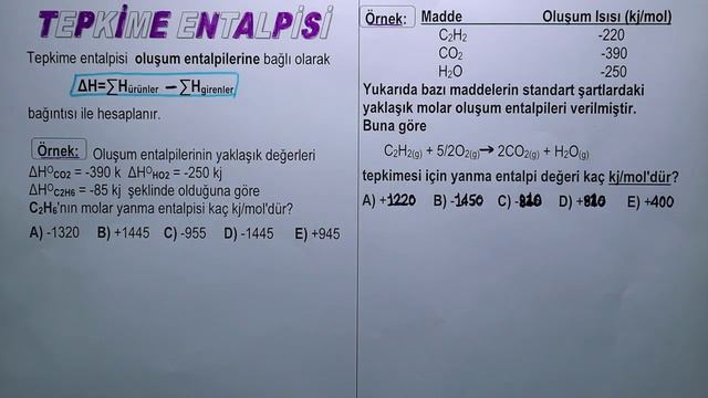 Kimyasal Tepkimelerde Enerji (Entalpi) смотреть онлайн