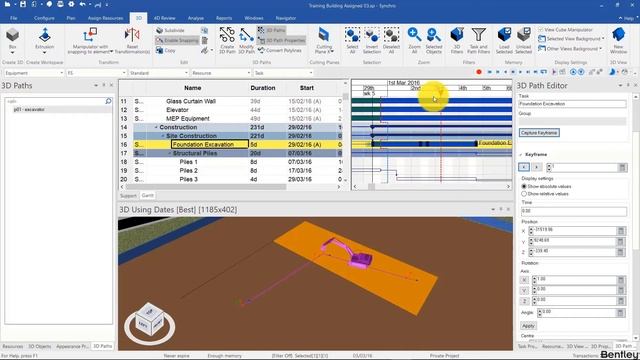 SYNCHRO 4D: Modifying 3D Path смотреть онлайн