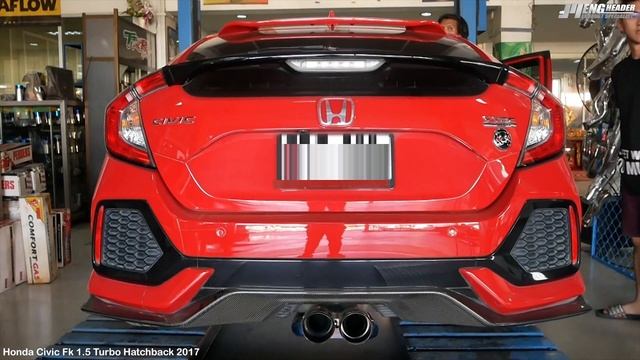 Honda Civic Fk 1.5 Turbo Hatchback ปี2017 ติดตั้ง ท่อแทนแคต : Down pipe смотреть онлайн