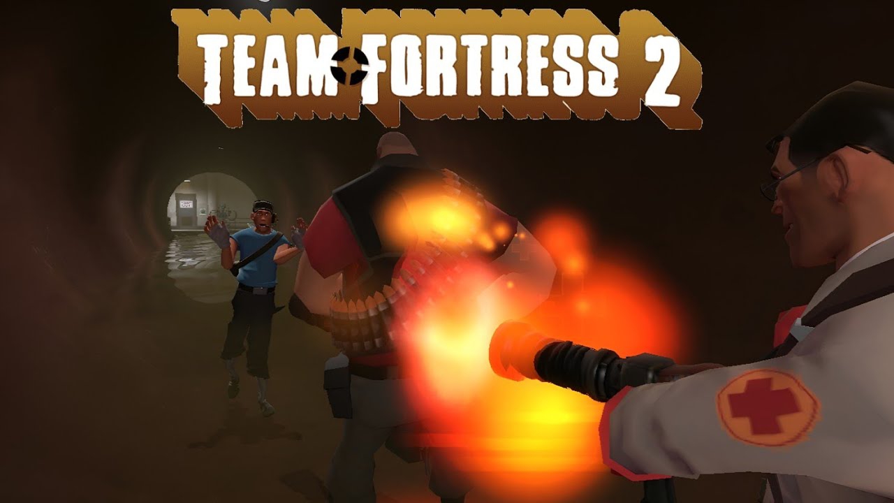 Командная работа на 2Fort (Team Fortress 2)