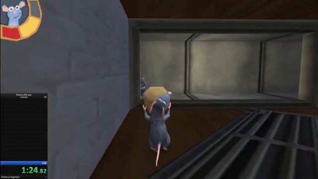 Ratatouille (psp) tutorial level Speedrun 2:45 (GDQ ready) смотреть онлайн