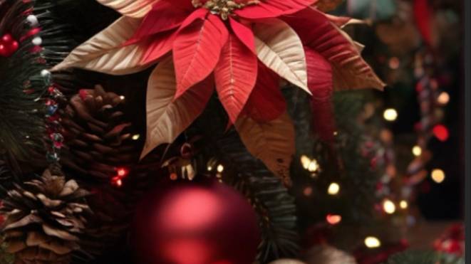 Поздравление с Католическим Рождеством - Музыкальная открытка 25 декабря