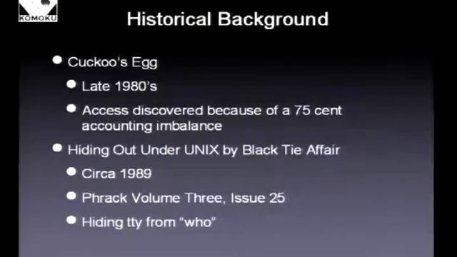 2006 BlackHat Vegas V38 Butler Exponential Growth Rootkit 00 смотреть онлайн