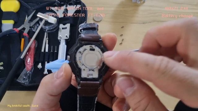 #WT500  WATCH TOOL  And  #CASIO  FORESTER  #FT-620 #배터리 교체  _  #Battery Change