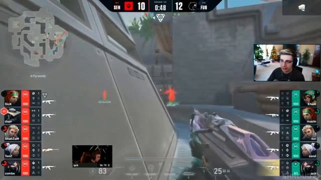 Shroud Reacts to Furia takes Map-2 against Sentinels in Valorant Champions: Berlin смотреть онлайн