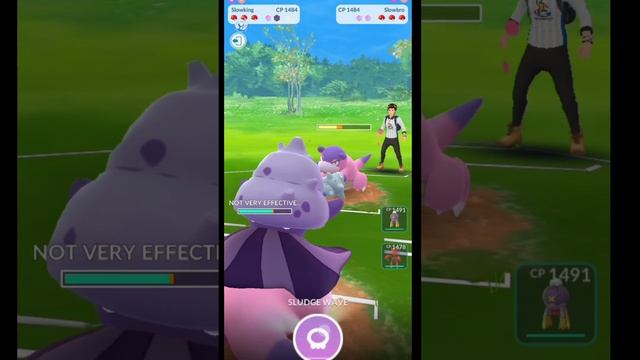 Galarian slowpoke vs galarian slowking very slow battle pokemon go🐌🐌 смотреть онлайн