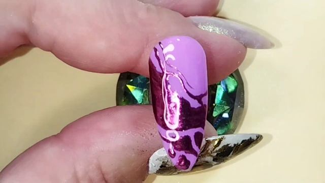 Nail design with acrylic powder and chrome pigment. Manicure ideas 2023. смотреть онлайн