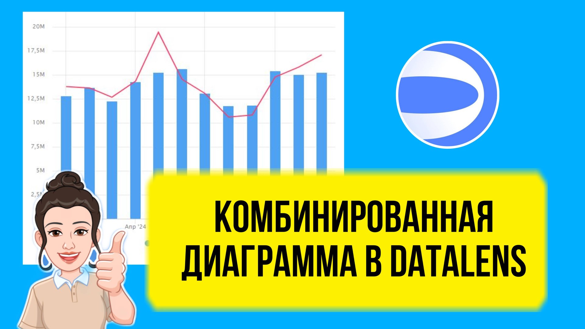Комбинированная диаграмма в DataLens на примере план-факта. Урок для начинающих. Бесплатно смотреть онлайн