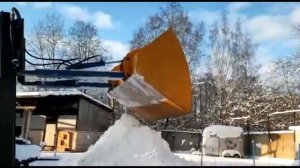 гидравлический ковш на вилочный погрузчик