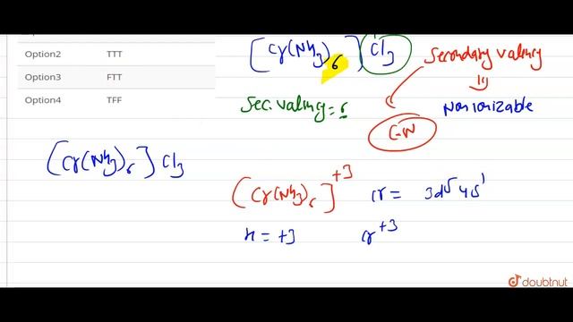 STATEMENT-1: In `[Cr(NH_(3))_(6)]Cl_(3)` , the Werner primary valency is 3 . STATEMENT- смотреть онлайн