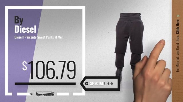 Diesel Active Pants [ Winter 2018 ]: Diesel Men's Peter Mohican Lounge Pants, Burgundy, XL смотреть онлайн