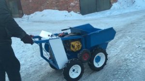 Наш думперок Самодельный! mini dumper