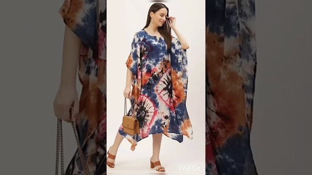 Amazon Kaftan Kurti Shuit||Block Print And Flowral Kaftan For Summer#short #trending Kaftan #short