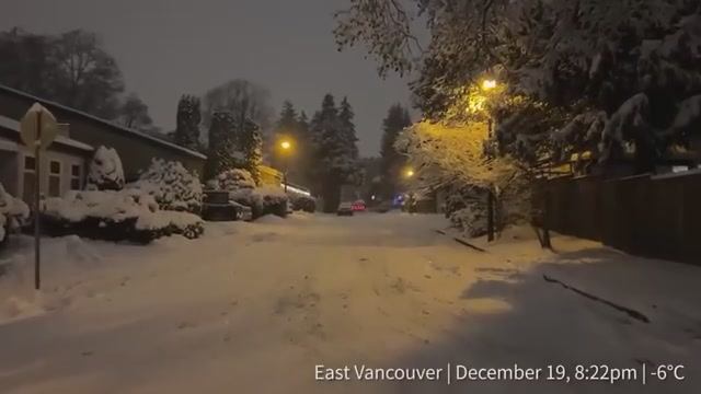 Snowy Walk In East Vancouver _White Christmas_ Canada Winter Snow Walk 【4K】