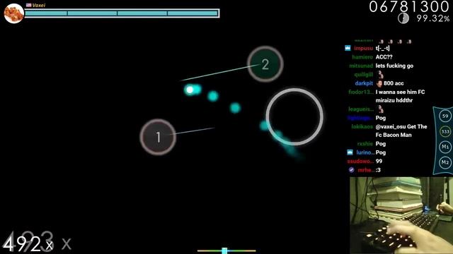 [Live] Vaxei | senya - Renbei no Searchlight [Satellite's Catharsis] +HDDT 97.58% {718pp 1❌} - osu! смотреть онлайн
