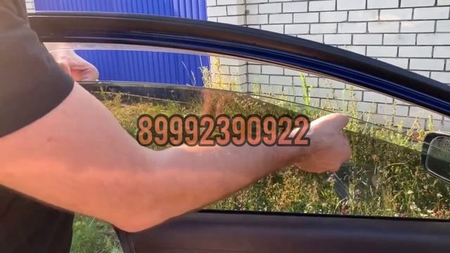 Установка жесткой тонировки на сухое стекло