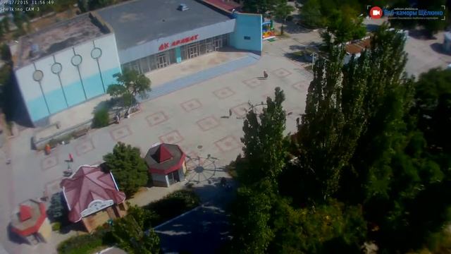 Центр Щёлкино, 17.09.2015 - time-lapse с камеры 3 смотреть онлайн
