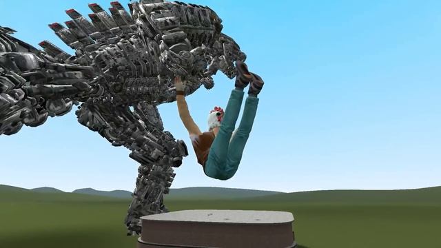 GODZILLA vs MECHA-GODZILLA?! (Garry's Mod) TITAN BATTLES смотреть онлайн