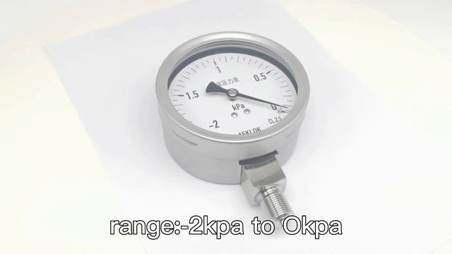 Diaphragm Box Stainless Steel Argon Gas Low Pressure Gauge Manufacturer смотреть онлайн