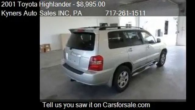 2001 Toyota Highlander Base V6 4WD 4dr SUV for sale in Chamb
