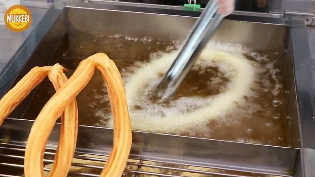 Busan │ Churros with Cheese & Honey Butter │ Korean Street Food смотреть онлайн