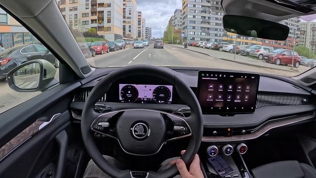 NEW 2024 Skoda Superb L&K 2.0 Diesel 150hp | POV Test Drive | 4k HDR Video Quality