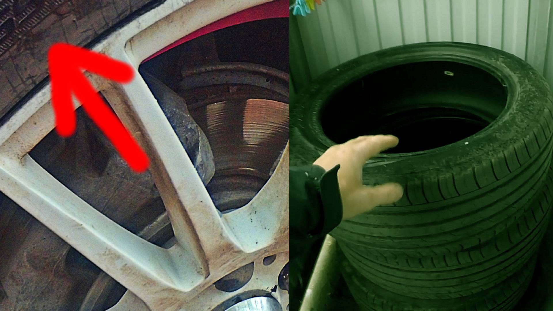 Не храните зимнюю резину таким способом