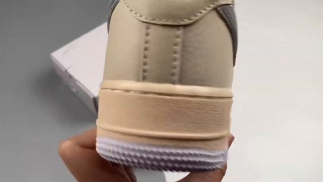 Custom Nike Air Force 1 Low Beige Grey смотреть онлайн