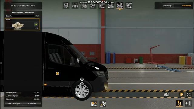Mercedes Benz Sprinter Euro Truck Simulator 2 mod review. смотреть онлайн
