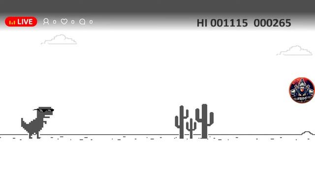 CHROME DINOSOUR GAME LIVE:DINO T-REX OFFLINE GAME LIVE | WORLD RECORD!!! смотреть онлайн