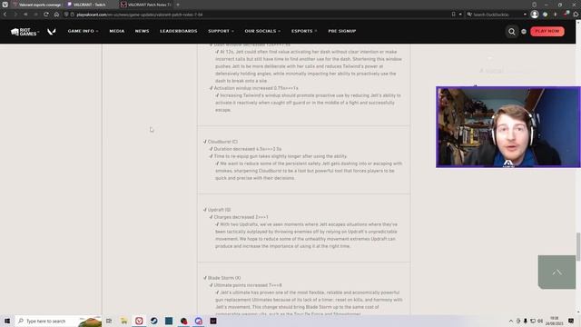 Valorant community reacts to BIGGEST JETT NERF EVER! || Derke tweet at 0:47 || Patch notes 7.04 смотреть онлайн
