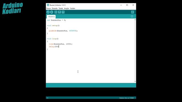 Arduino ile Buzzer Modülü Kullanımı смотреть онлайн