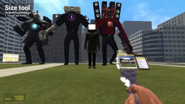 New models Skibidi Toilet Bosses and Tv Man Gmod смотреть онлайн