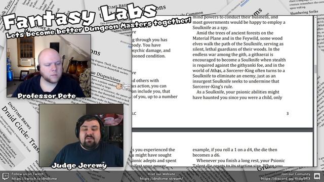 Fantasy Lab ~ Reviewing Unearthed Arcana: Psionics Revisited смотреть онлайн