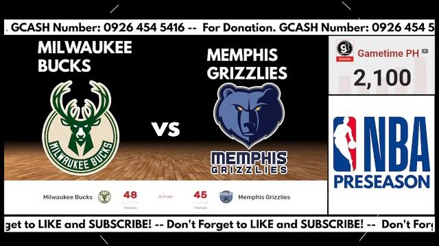 🔴 LIVE MILWAUKEE BUCKS Vs MEMPHIS GRIZZLIES | NBA PRESEASON 2022-2023 | NBA LIVE 2023