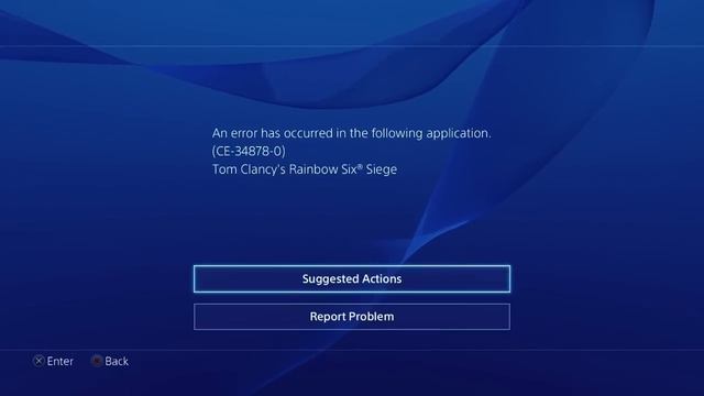 Rainbow Six Siege Error Code (CE-34878-0) **PS4** смотреть онлайн