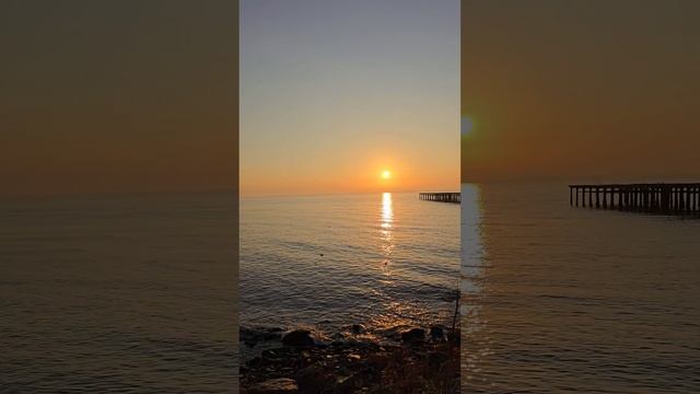 Восход солнца над каспием #природа #красота смотреть онлайн
