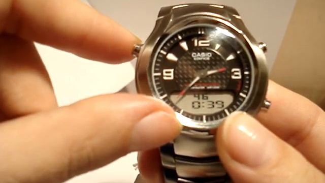 Обзор и настройка часов Casio Edifice EFA-112D-1AVEF смотреть онлайн