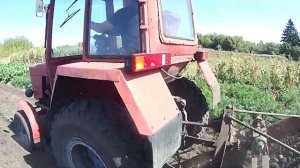 Картофелекопалка для Т25. Отец кулибин.