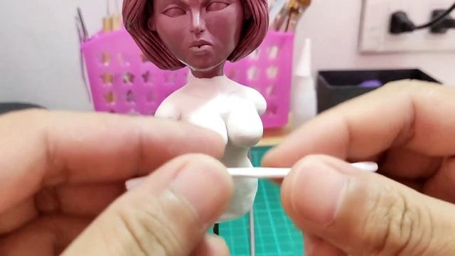 Senyora sculpture made from hulma polymer clay (Part 1) смотреть онлайн