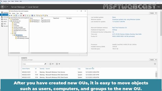 46. How to Create and Manage OU in Active Directory | Windows Server 2022 смотреть онлайн