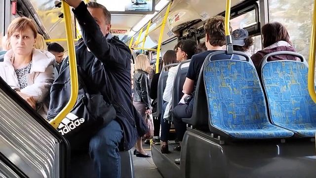 Поездка на автобусе ЛиАЗ 6213.65 маршрут 268 Химки смотреть онлайн